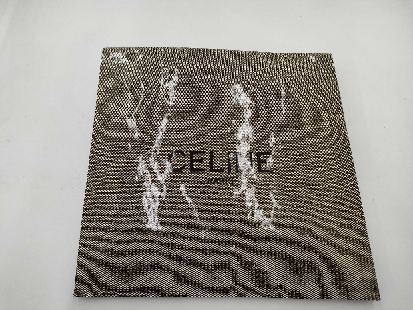 CELINE White Pattern Scarf