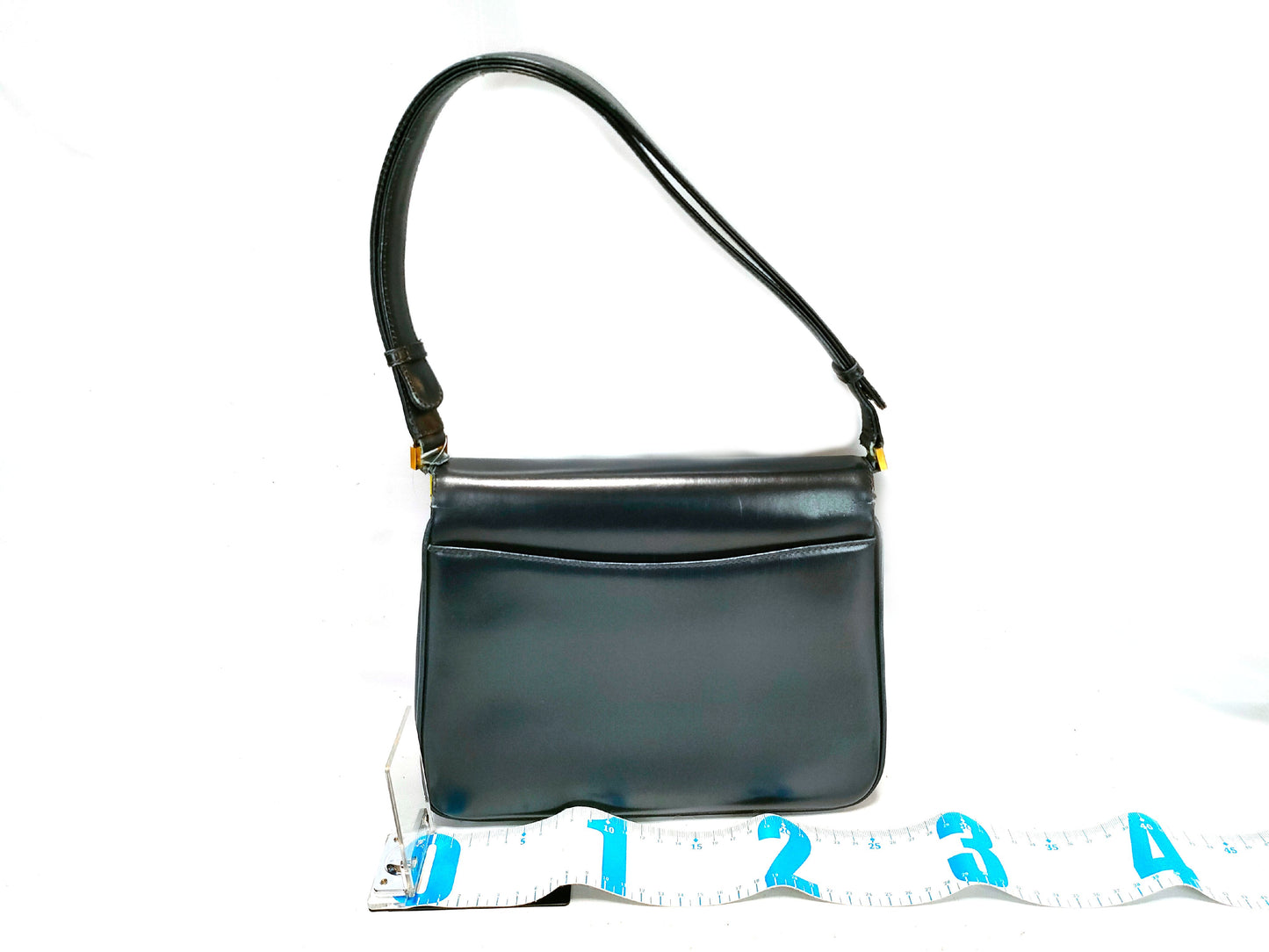 GUCCI Leather GG Metal One-Shoulder Shoulder Bag