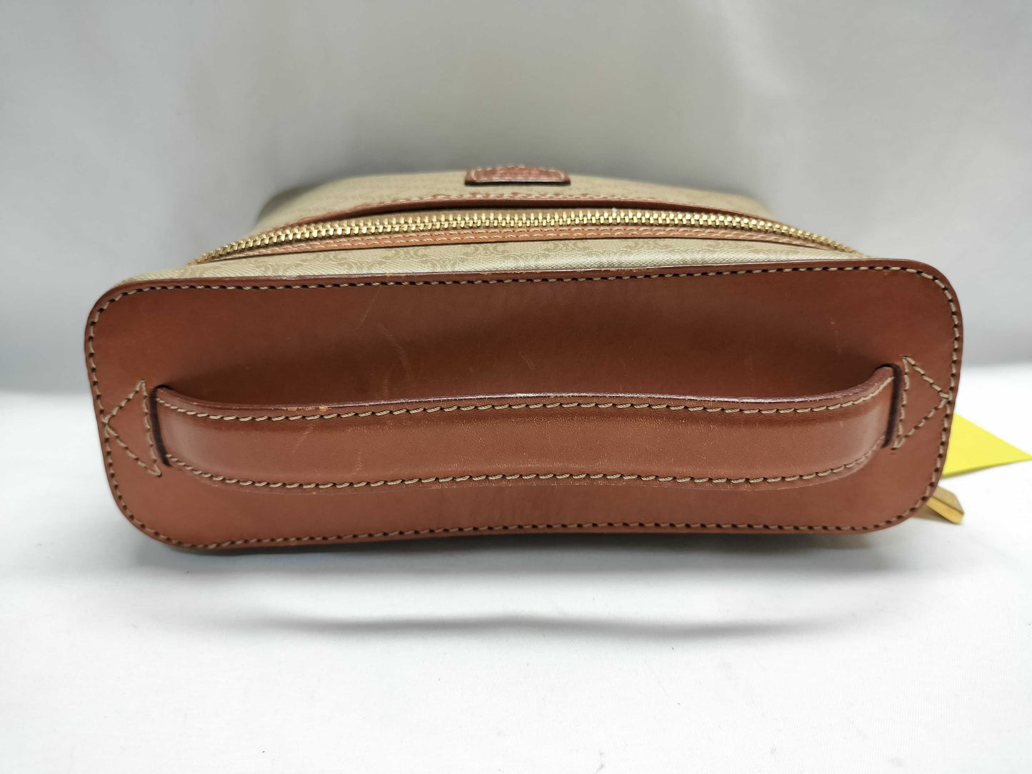 CELINE PVC Leather Macadam Pattern M95 Vanity Bag