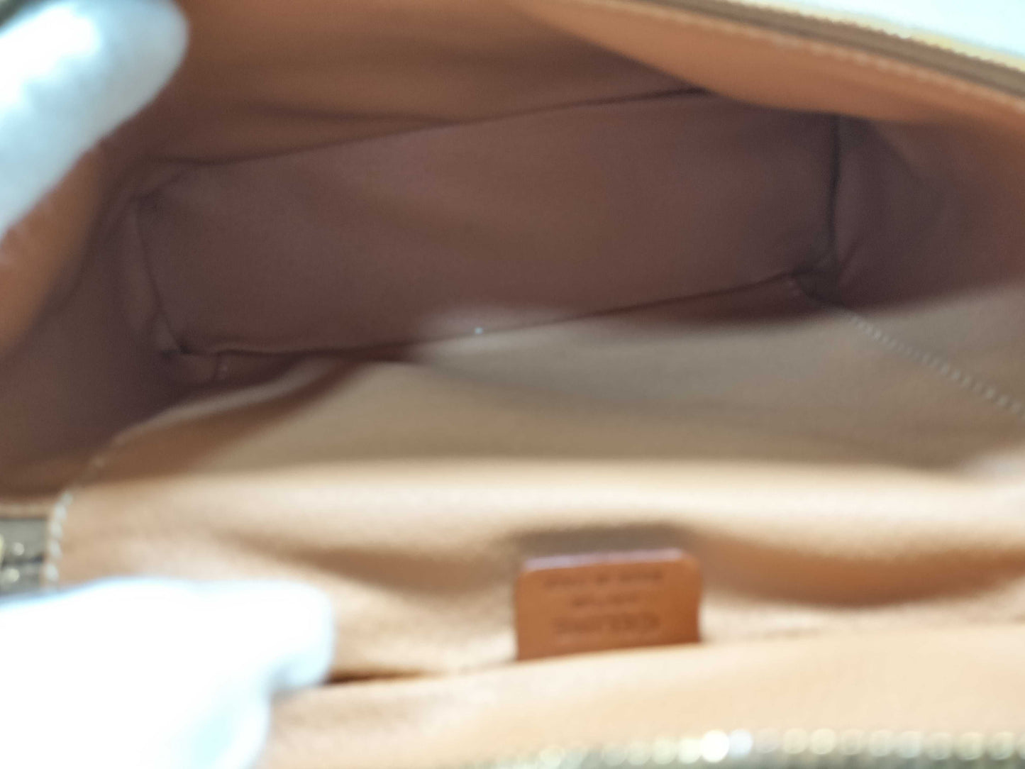 CELINE PVC Leather Macadam Pattern M95 Vanity Bag