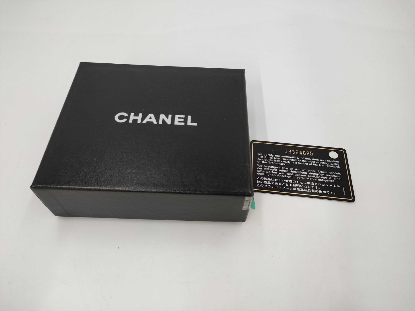 CHANEL Camellia Leather Bifold Wallet 13324695 with Box