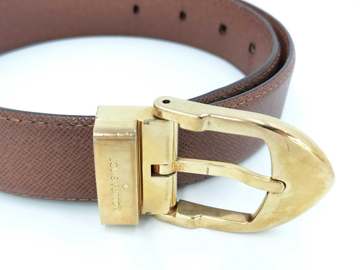 LOUIS VUITTON Taiga M6840 Santur Belt