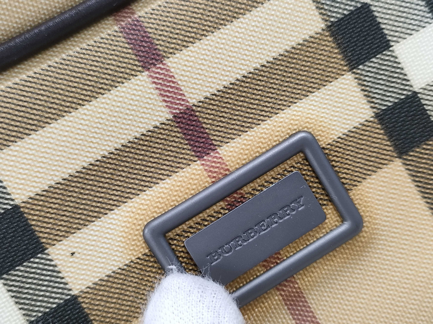 BURBERRY Nova Check Handbag Handbag