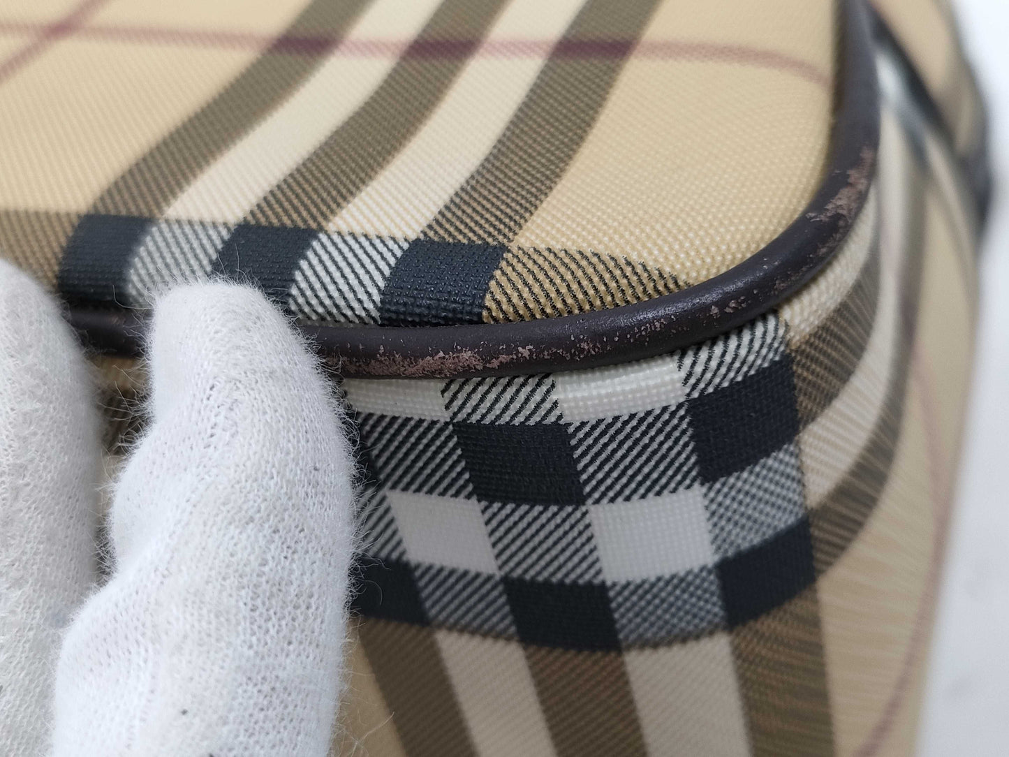 BURBERRY Nova Check Handbag Handbag