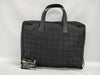 CHANEL New Travel Line Nylon x Leather Business Bag Black Tote Bag