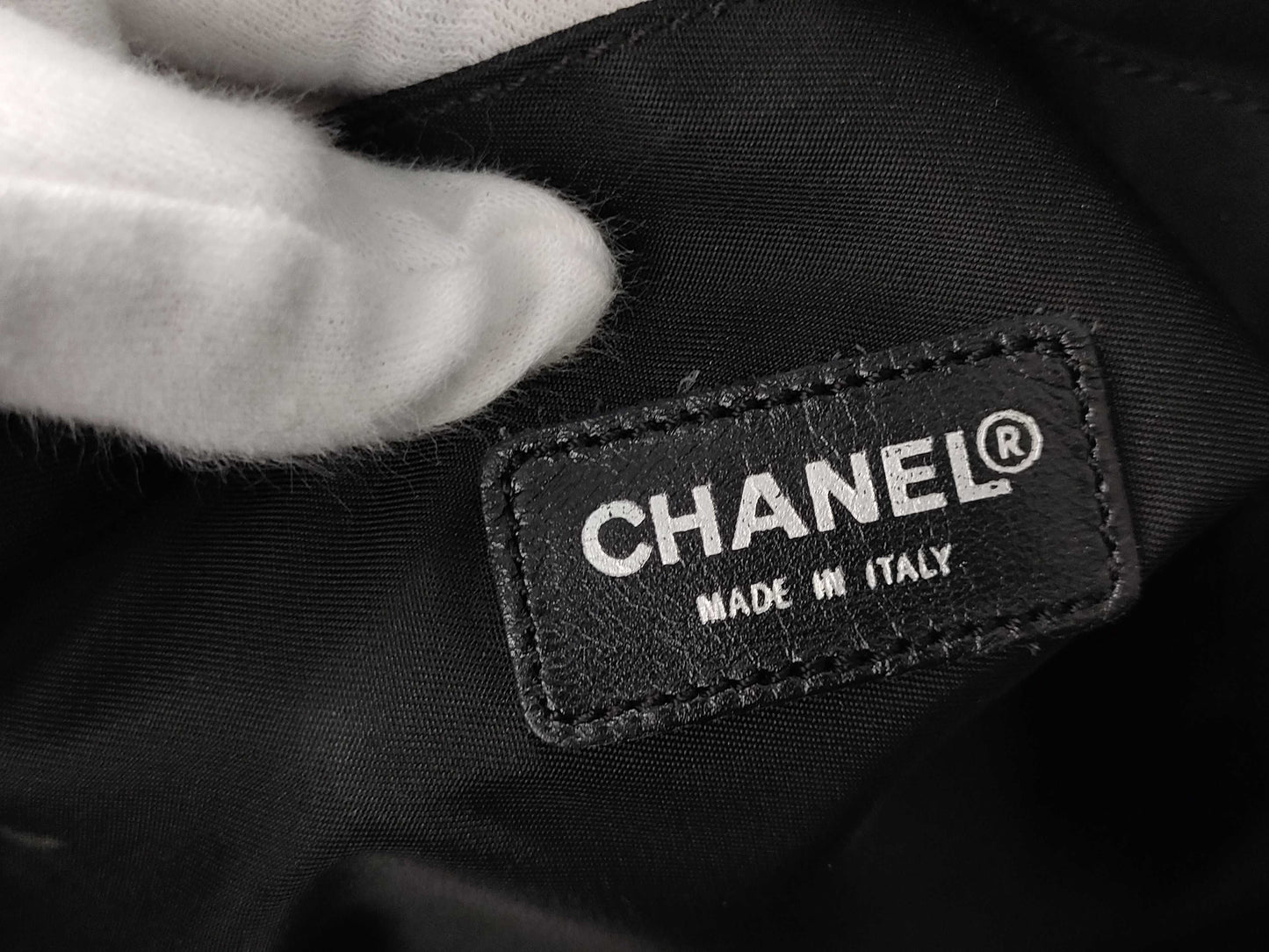 CHANEL New Travel Line Nylon x Leather Business Bag Black Tote Bag