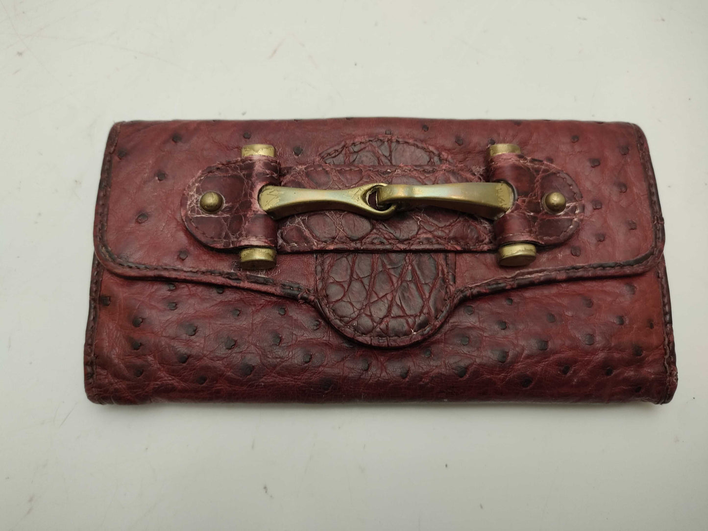 GUCCI Ostrich/Horsebit 138040 Wallet