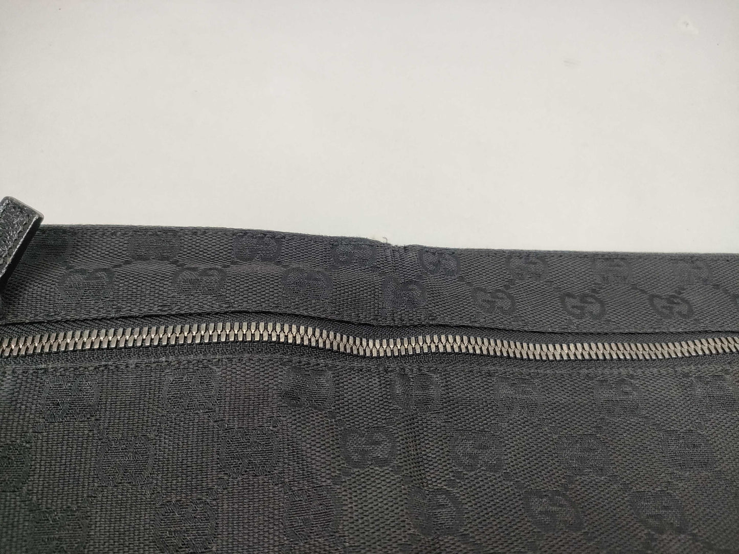 GUCCI GG Canvas 28566 Body Bag Black Shoulder Bag
