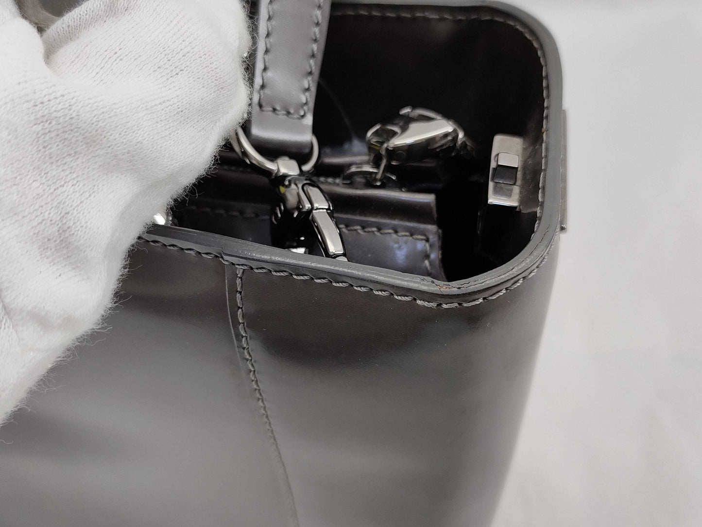 Dior Maris Pearl 2-Way Gray Handbag