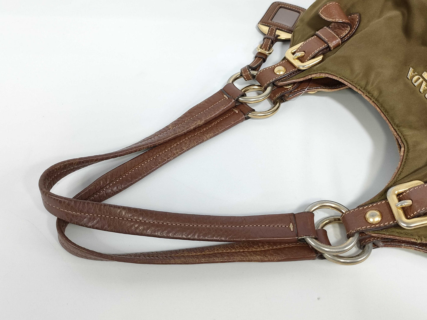 PRADA nylon leather nylon bag shoulder bag