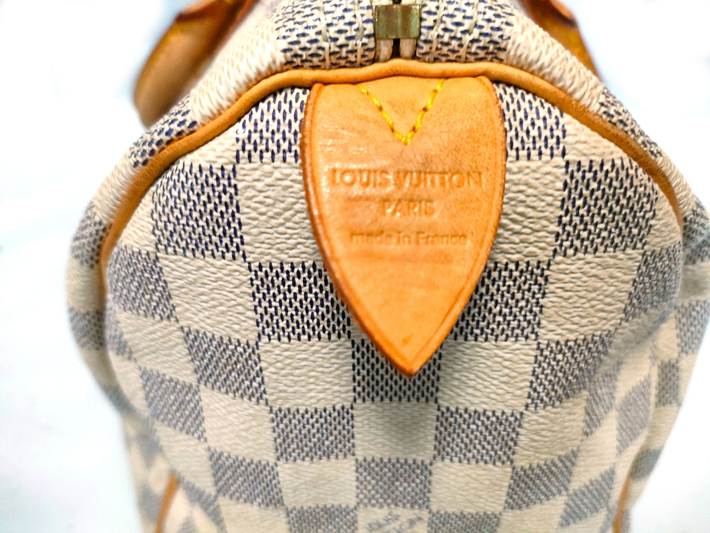 LOUIS VUITTON N41533 Damier Azur Speedy 30 Boston Bag
