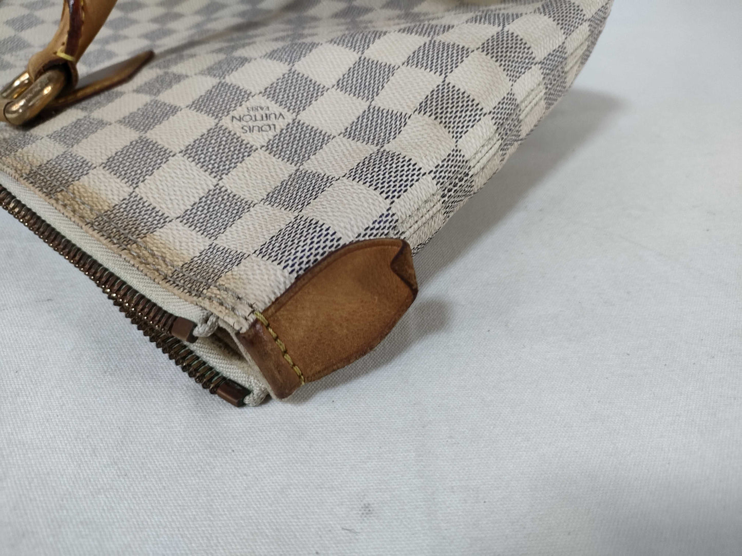 LOUIS VUITTON N51185 Damier Azur Saleya MM Tote Bag