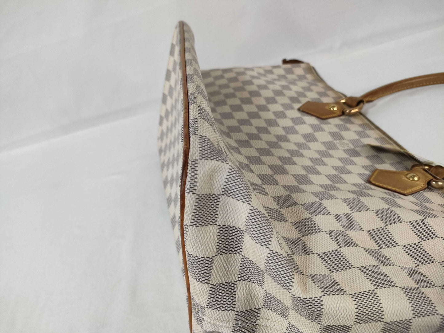 LOUIS VUITTON N51185 Damier Azur Saleya MM Tote Bag