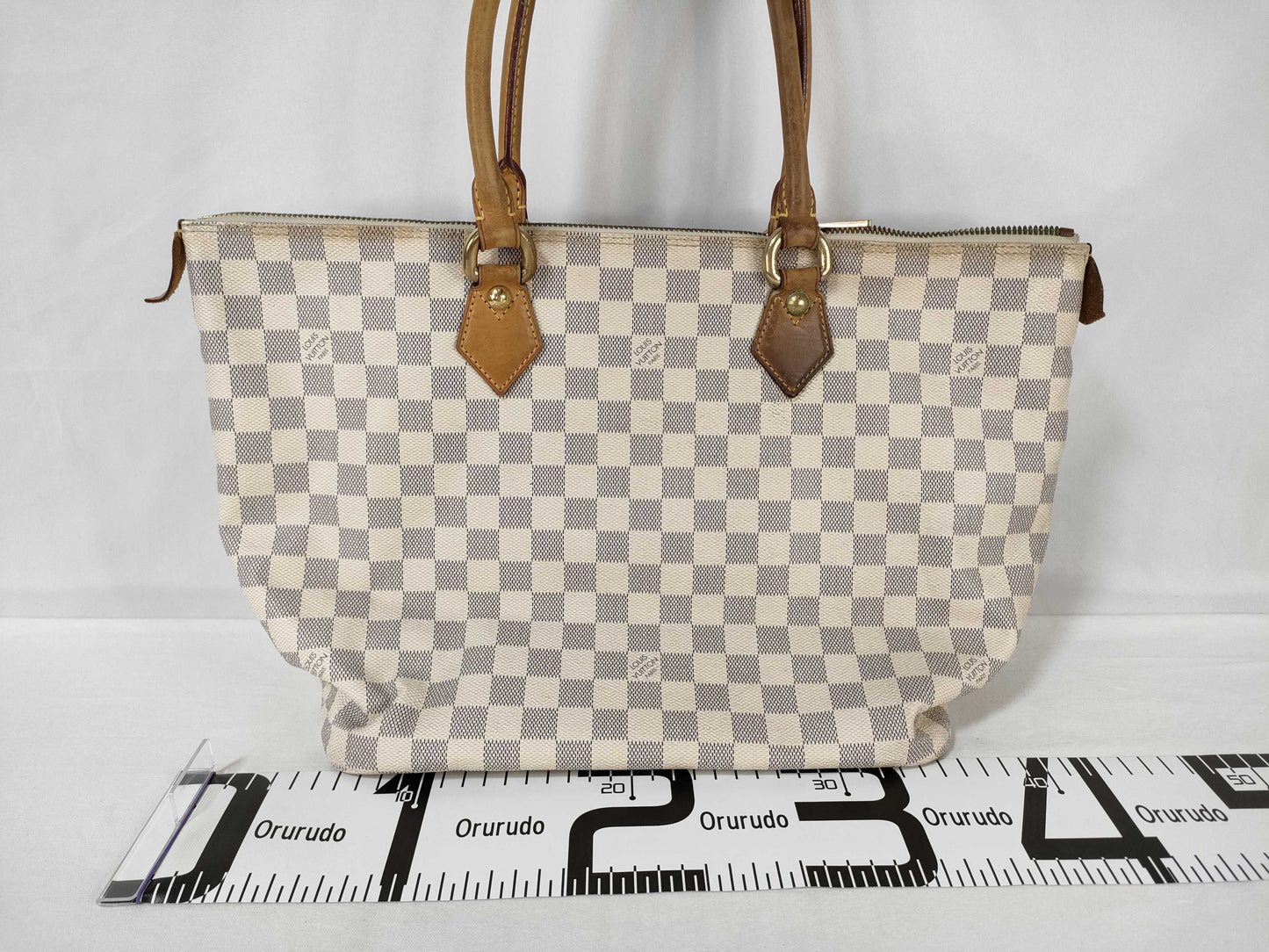 LOUIS VUITTON N51185 Damier Azur Saleya MM Tote Bag