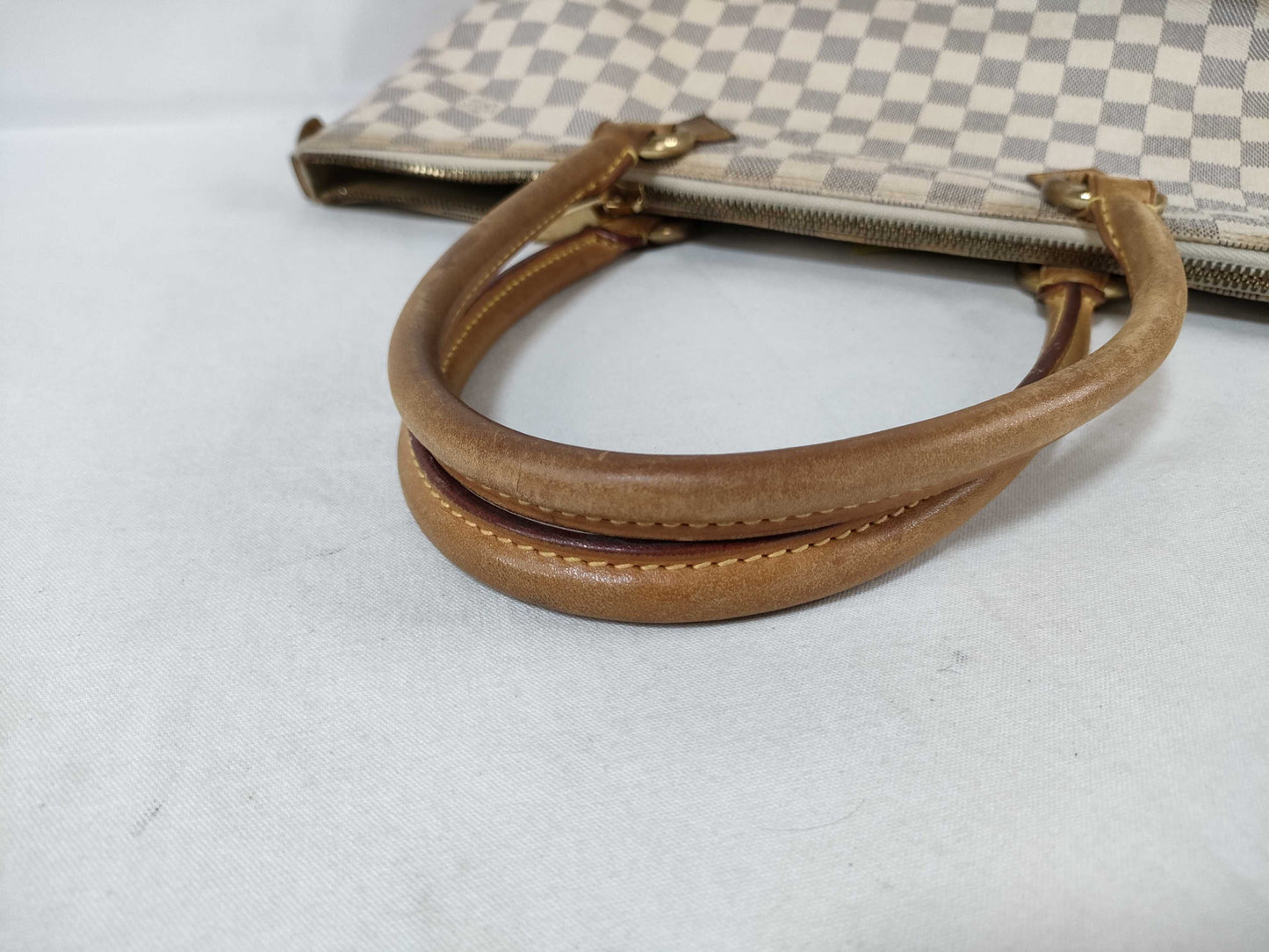 LOUIS VUITTON N51185 Damier Azur Saleya MM Tote Bag
