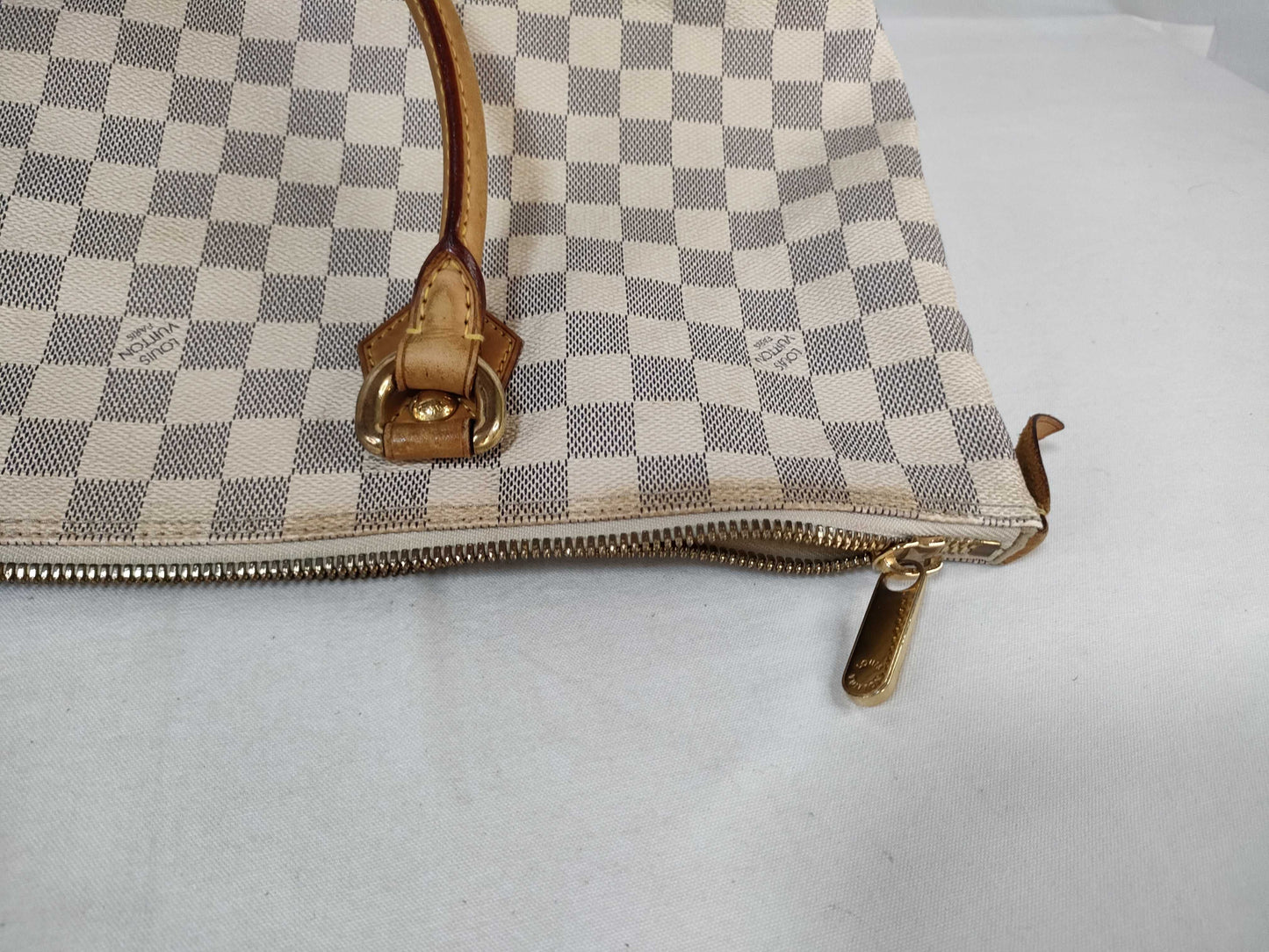 LOUIS VUITTON N51185 Damier Azur Saleya MM Tote Bag