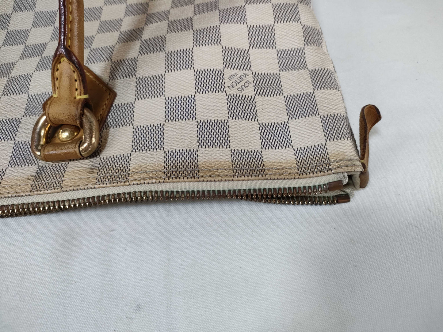 LOUIS VUITTON N51185 Damier Azur Saleya MM Tote Bag