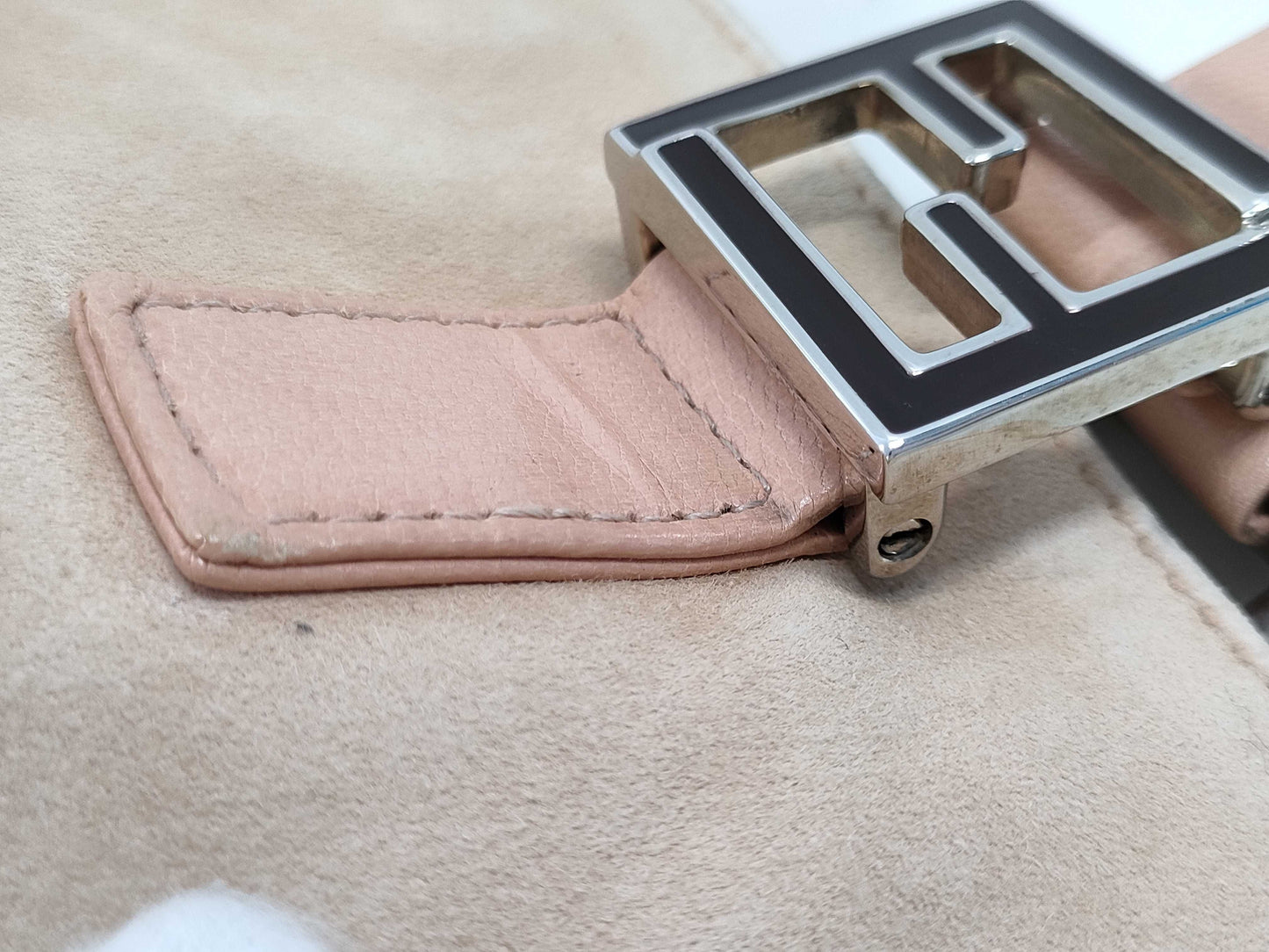 FENDI suede handbag