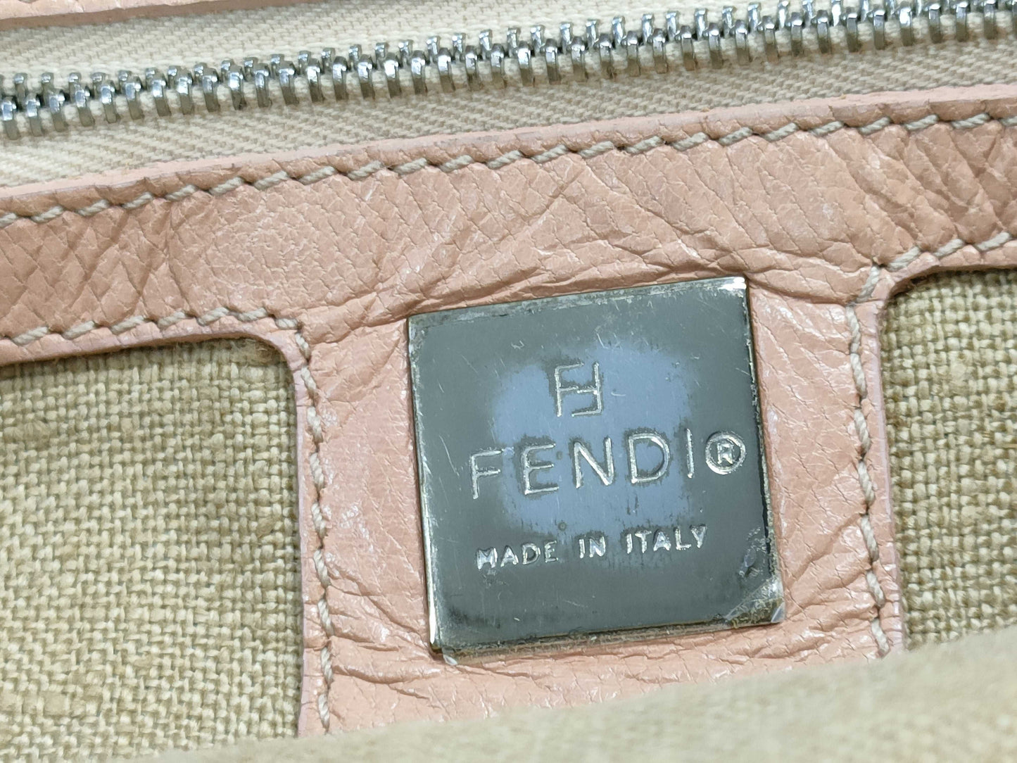FENDI suede handbag