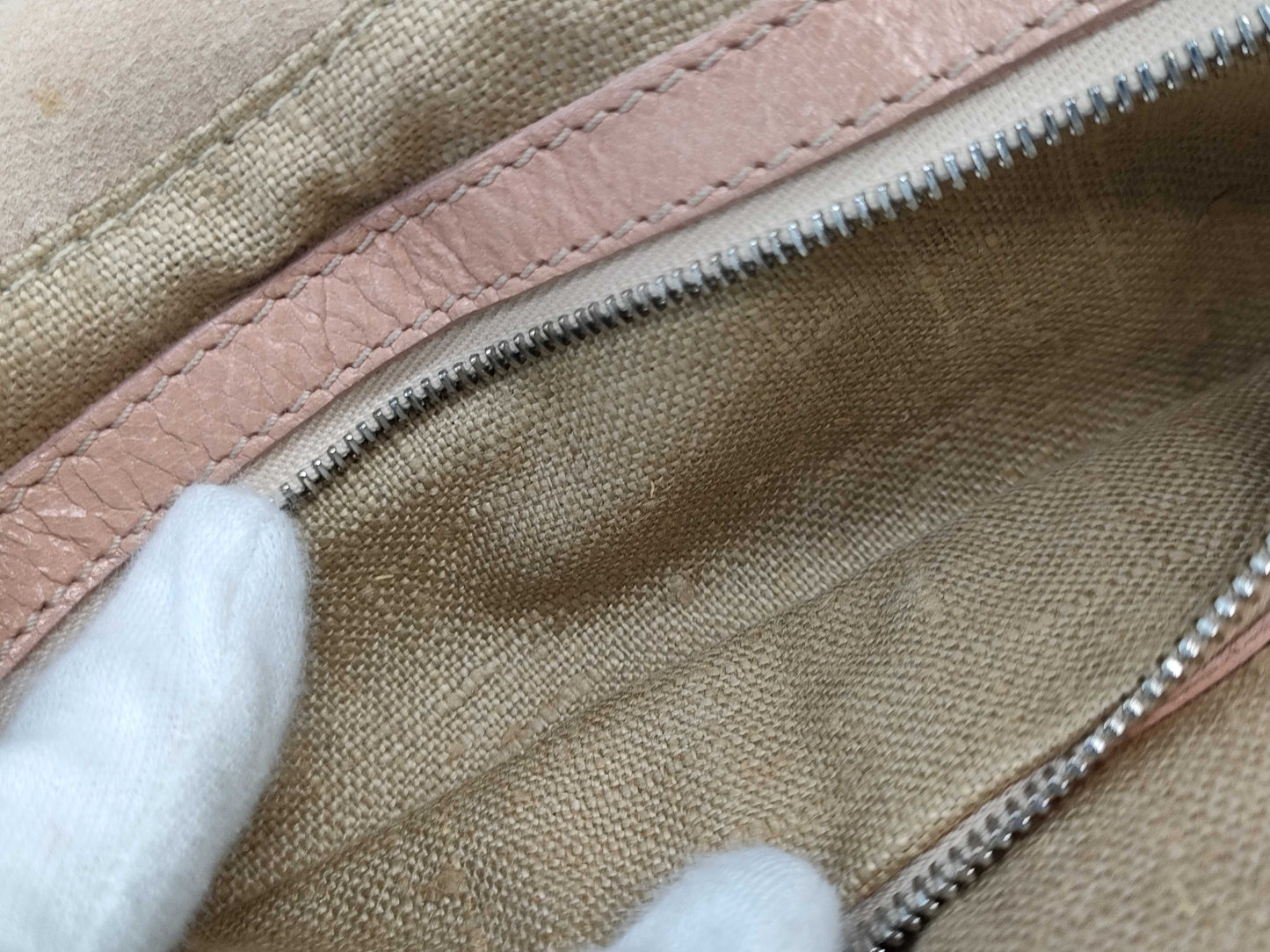 FENDI suede handbag