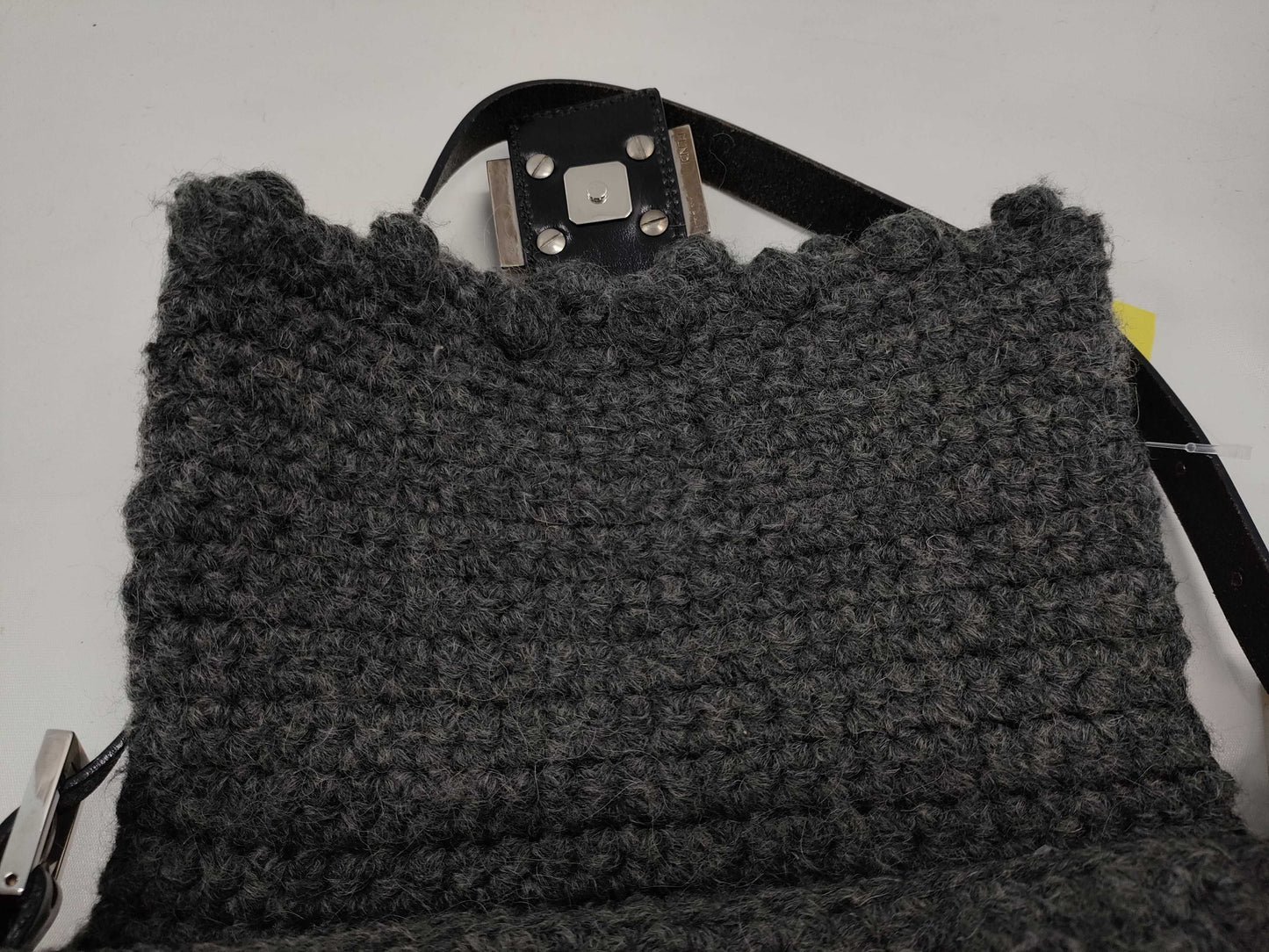 FENDI Mamma Bucket Wool Handbag