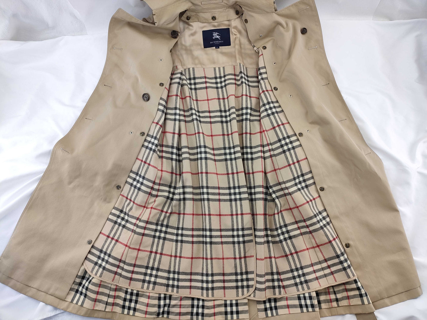 BURBERRY Trench Coat with Liner, Size 36