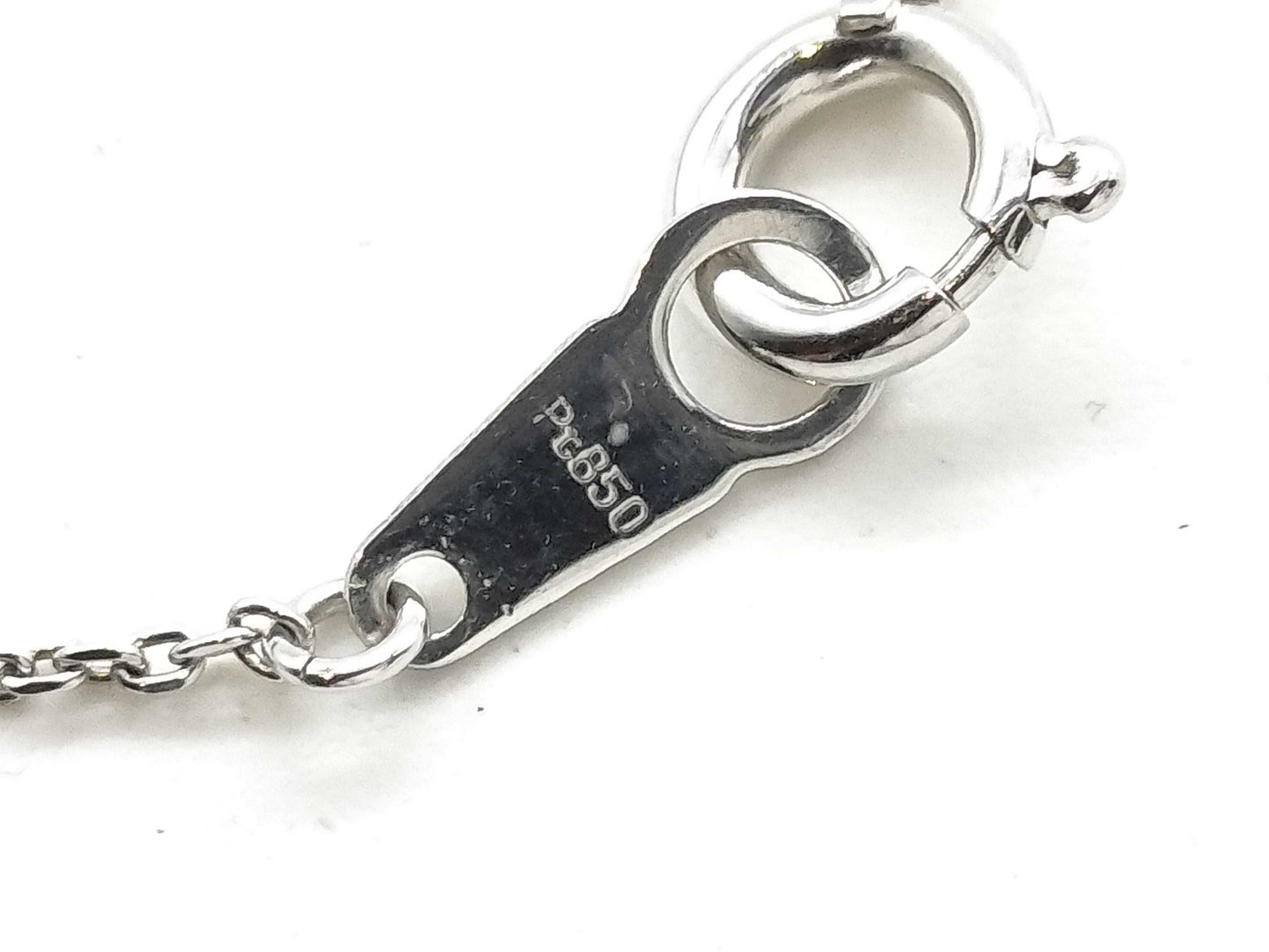 PD 0.03ct D 0.18ct Pt850 2.4g Necklace