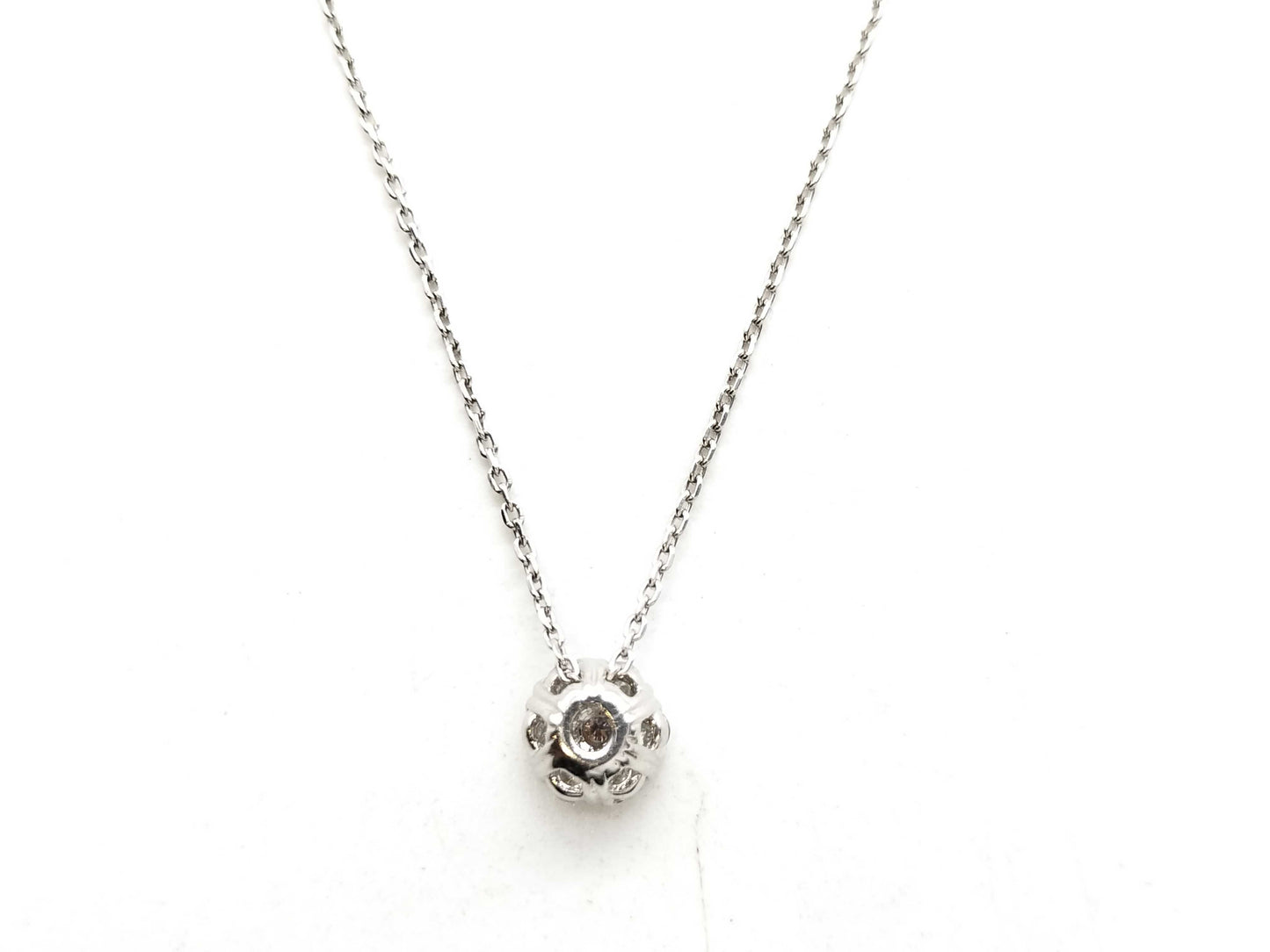 PD 0.03ct D 0.18ct Pt850 2.4g Necklace