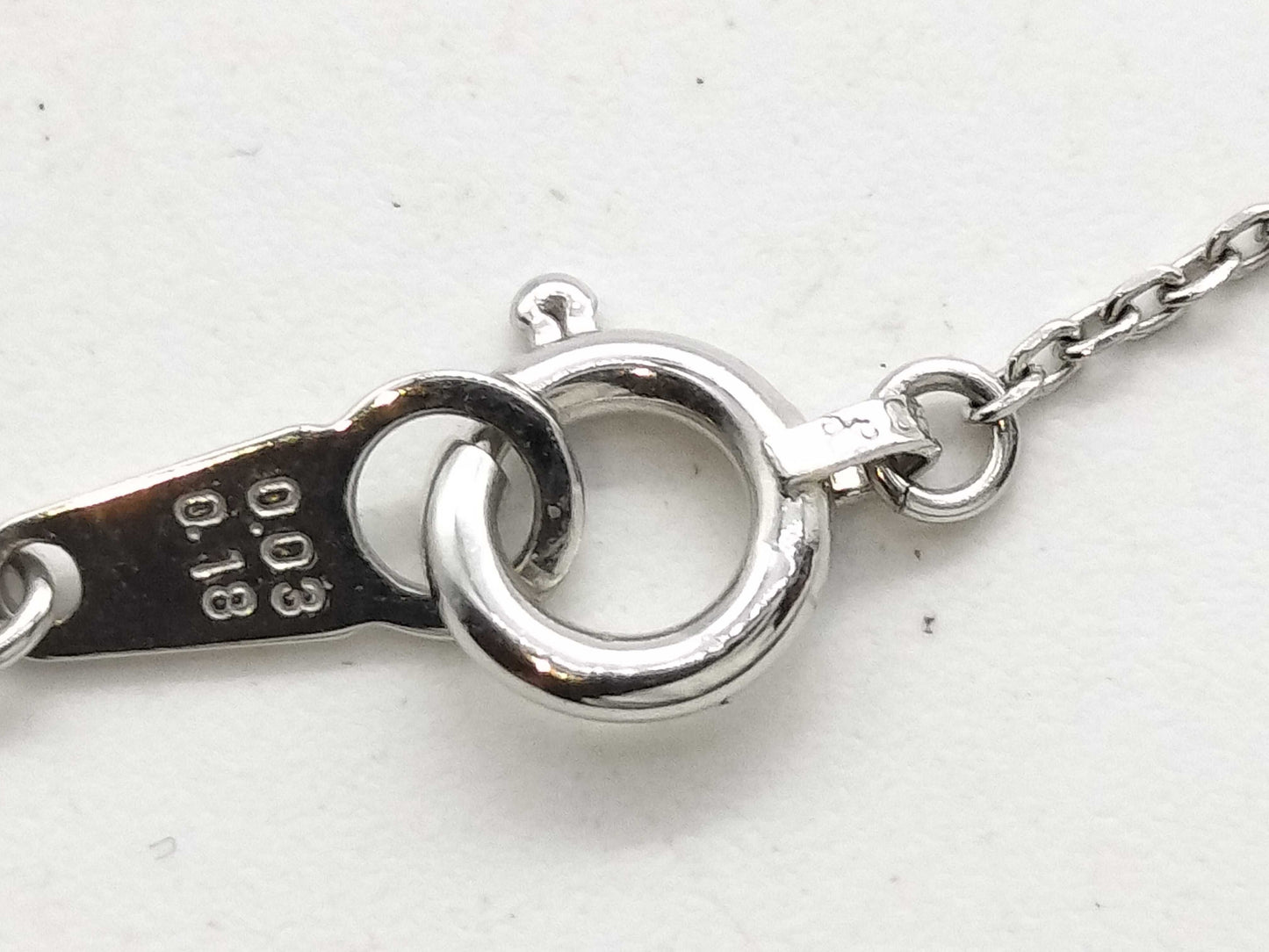 PD 0.03ct D 0.18ct Pt850 2.4g Necklace