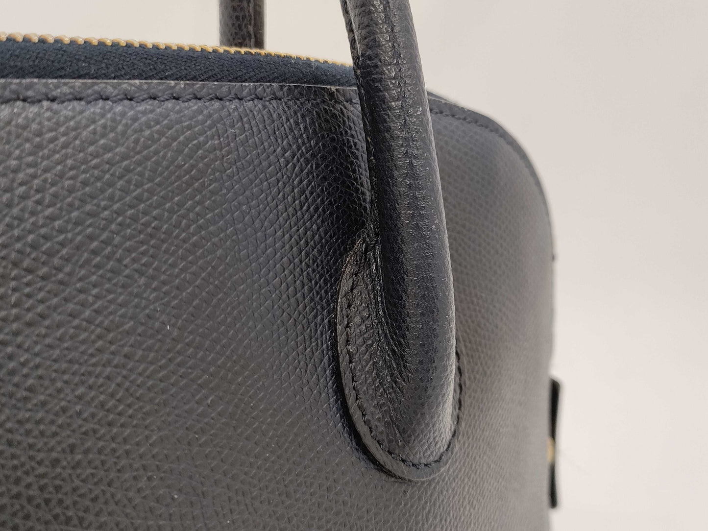 CELINE Leather/2-Way/Tote/Black Handbag