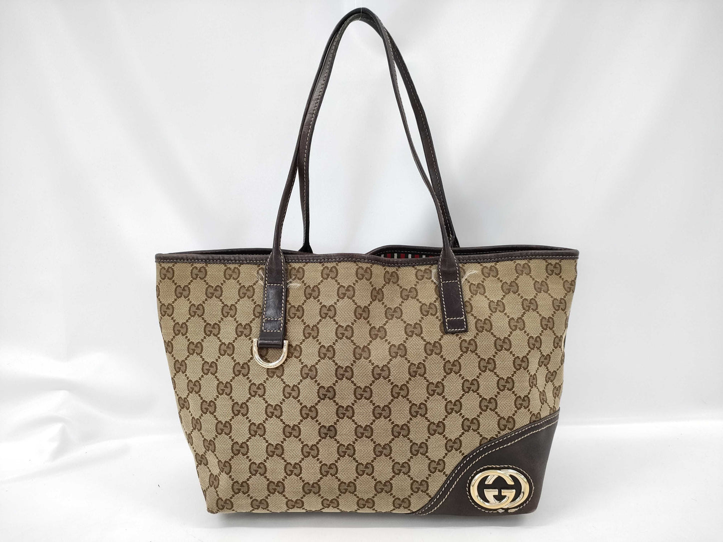 GUCCI GG Canvas Gucci 169946 3444 Handbag Tote Bag