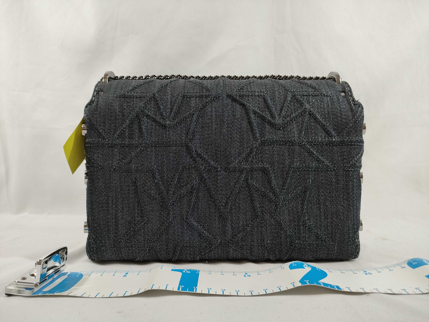 JIMMY CHOO denim chain shoulder bag