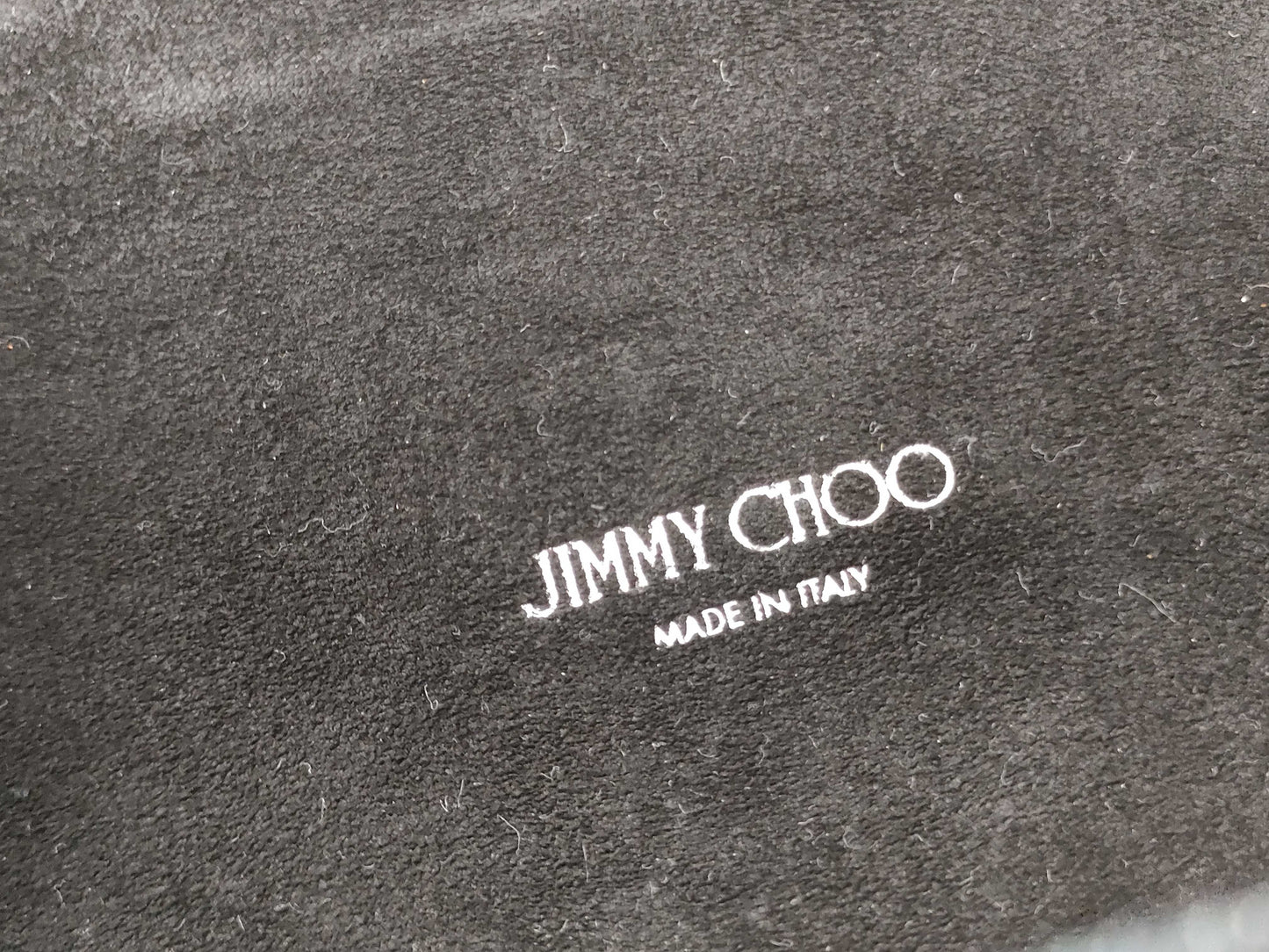 JIMMY CHOO denim chain shoulder bag