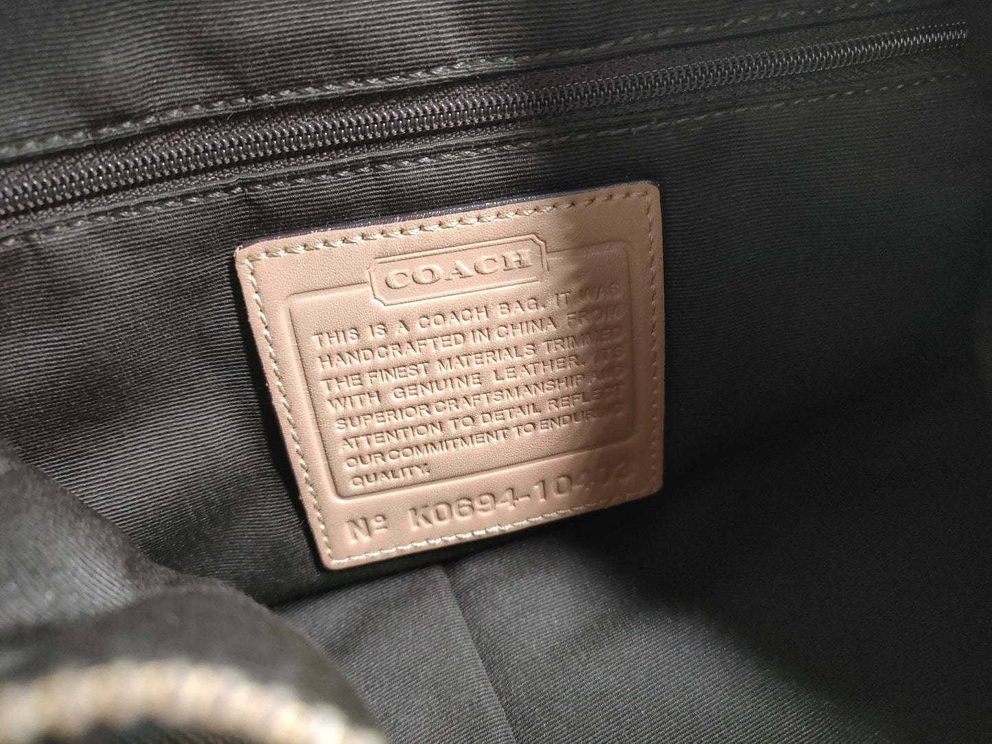 COACH Signature Shoulder Bag/Pouch Set of 3
