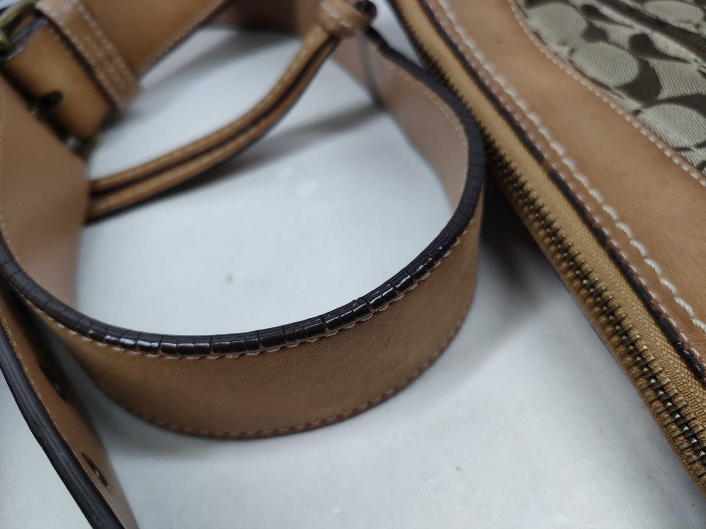 COACH Signature Shoulder Bag/Pouch Set of 3