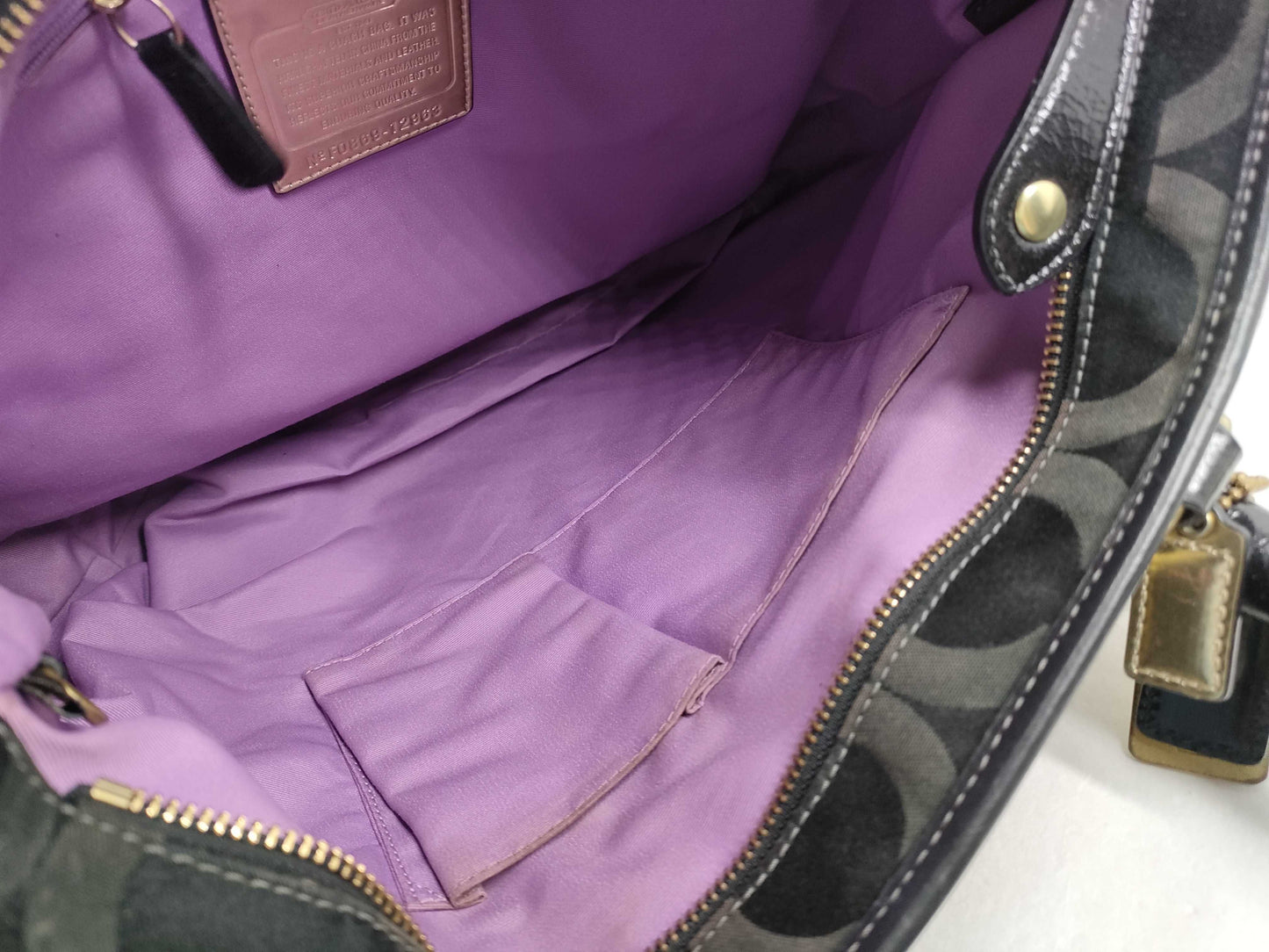 COACH Signature Shoulder Bag/Pouch Set of 3