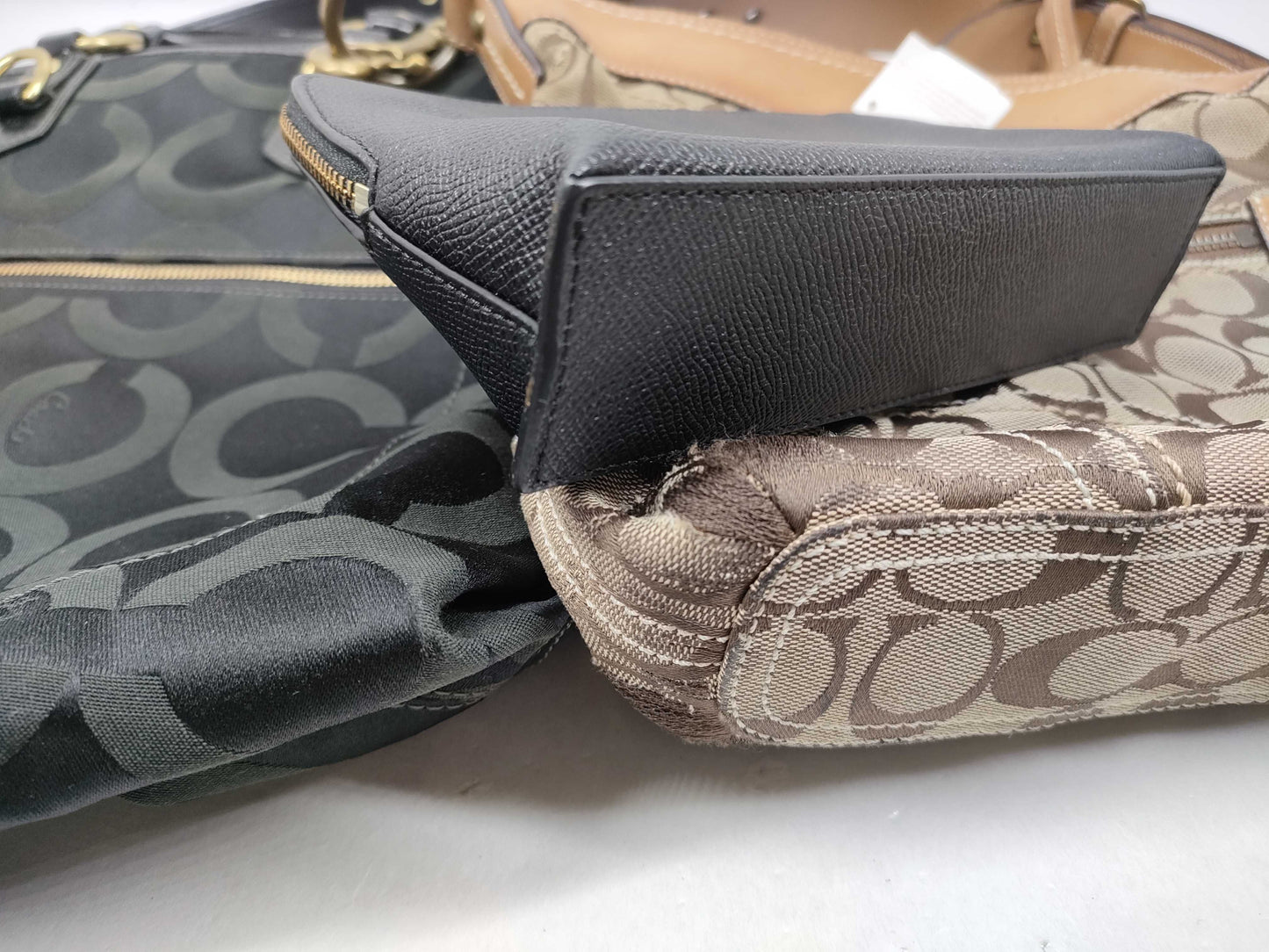 COACH Signature Shoulder Bag/Pouch Set of 3