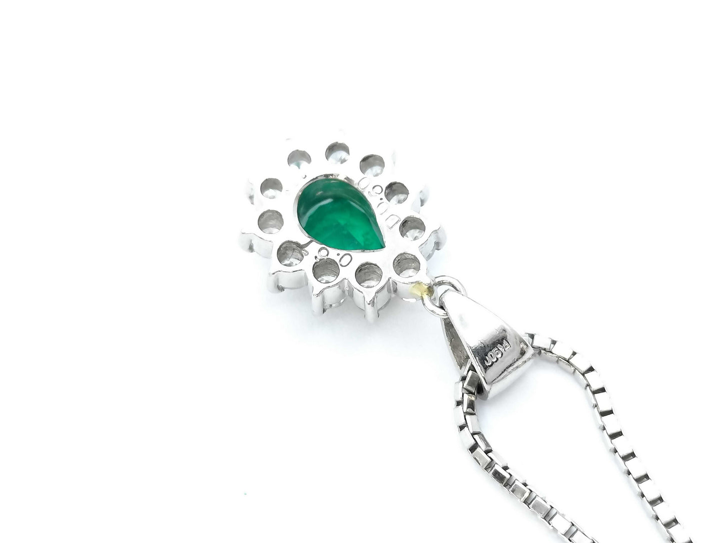 E0.67ct D0.60ct PT900/850 11.2g Necklace