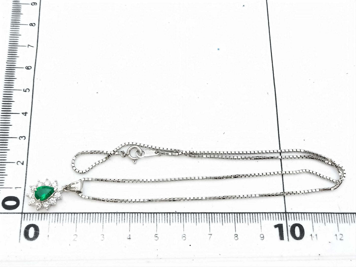 E0.67ct D0.60ct PT900/850 11.2g Necklace