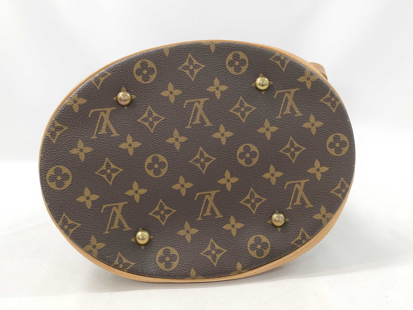 LOUIS VUITTON Monogram Bucket GM Tote Bag with Pouch