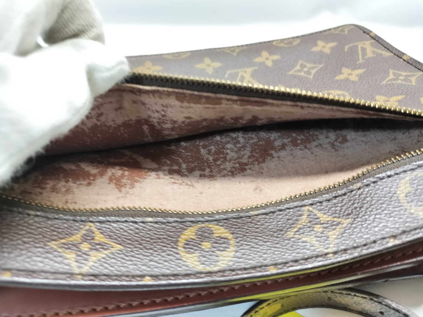 LOUIS VUITTON 883FC Monogram Enghien/Vintage/3-Digit Serial Number Shoulder Bag