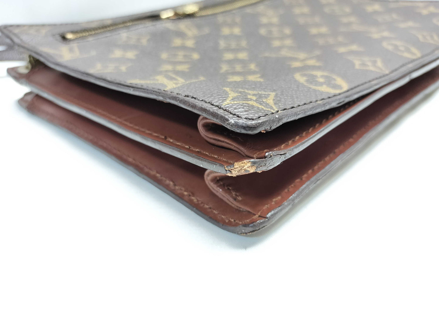 LOUIS VUITTON 883FC Monogram Enghien/Vintage/3-Digit Serial Number Shoulder Bag