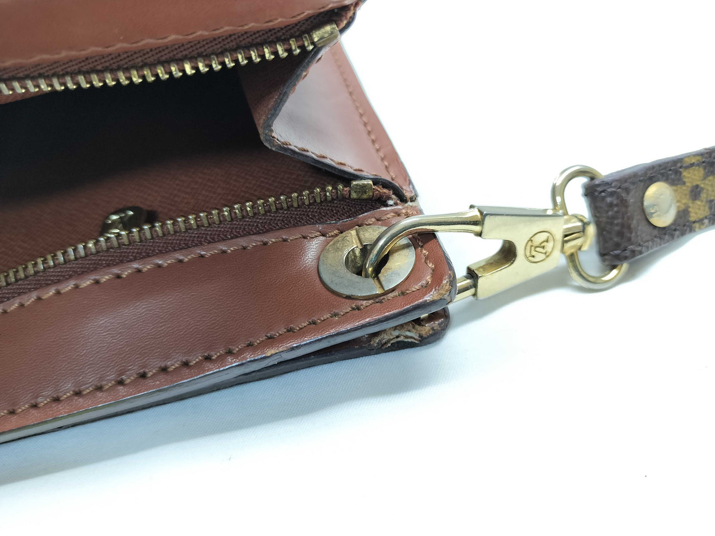 LOUIS VUITTON 883FC Monogram Enghien/Vintage/3-Digit Serial Number Shoulder Bag
