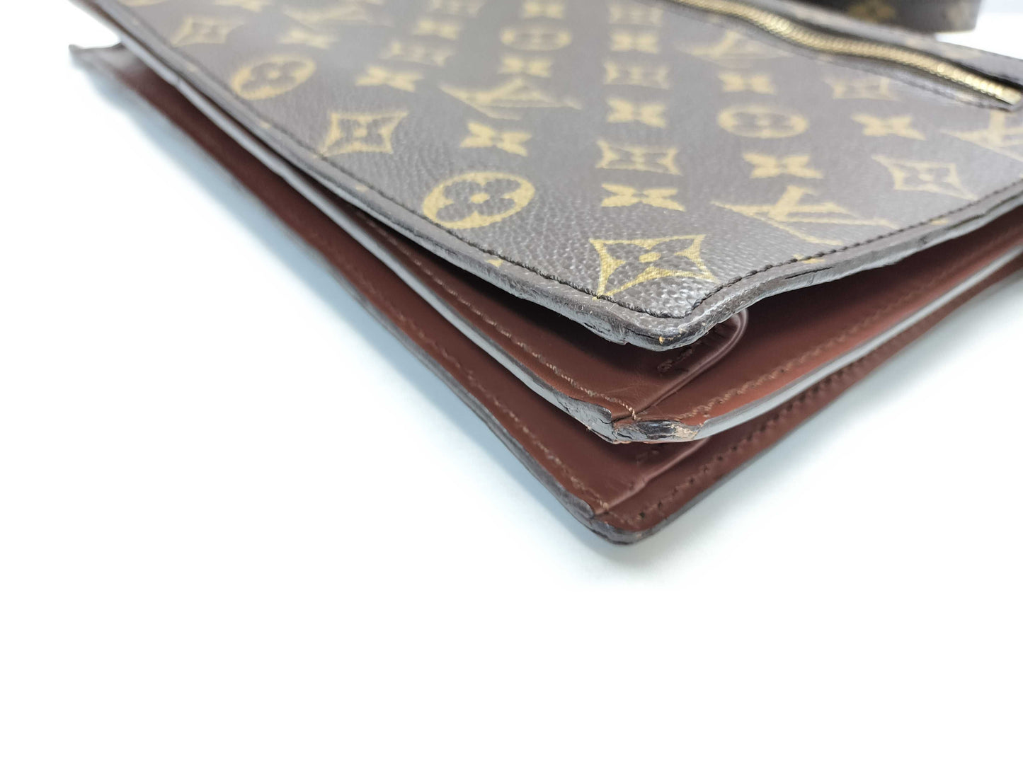 LOUIS VUITTON 883FC Monogram Enghien/Vintage/3-Digit Serial Number Shoulder Bag