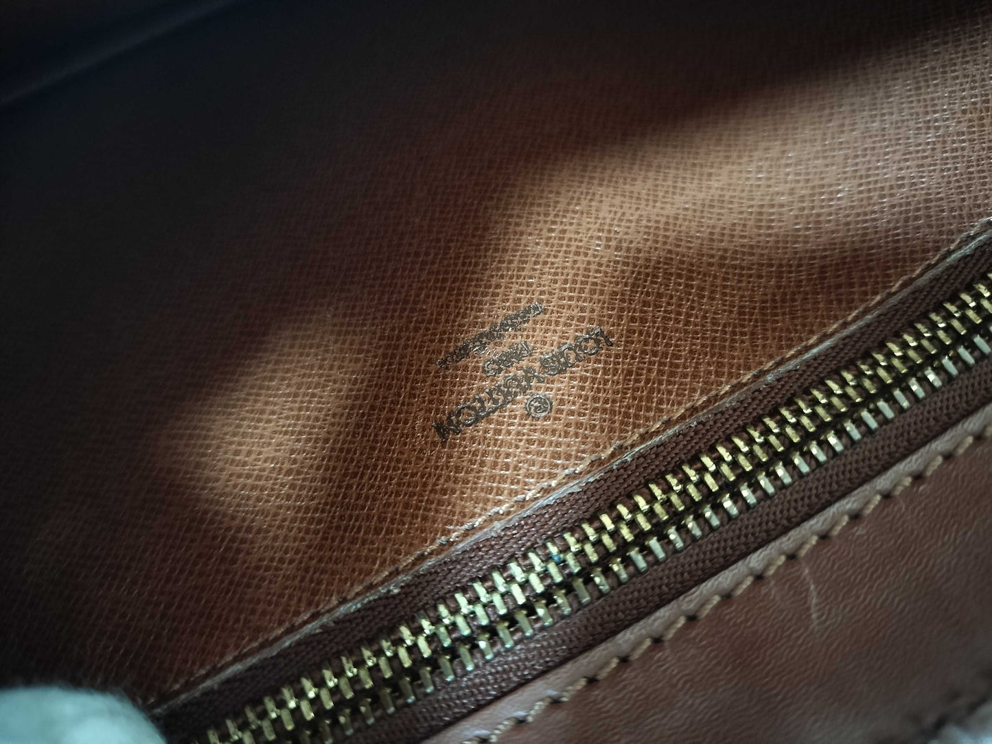 LOUIS VUITTON 883FC Monogram Enghien/Vintage/3-Digit Serial Number Shoulder Bag