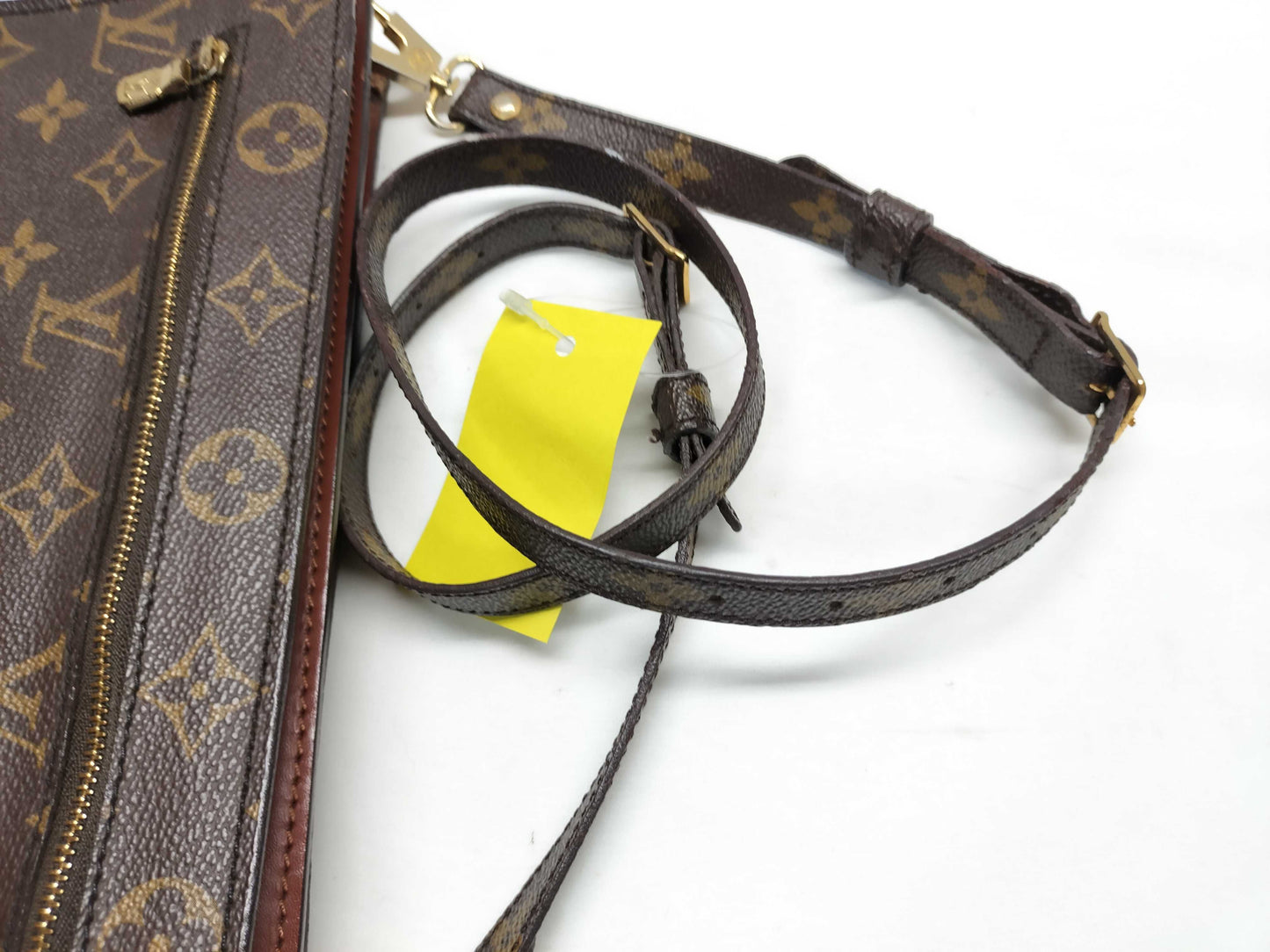 LOUIS VUITTON 883FC Monogram Enghien/Vintage/3-Digit Serial Number Shoulder Bag
