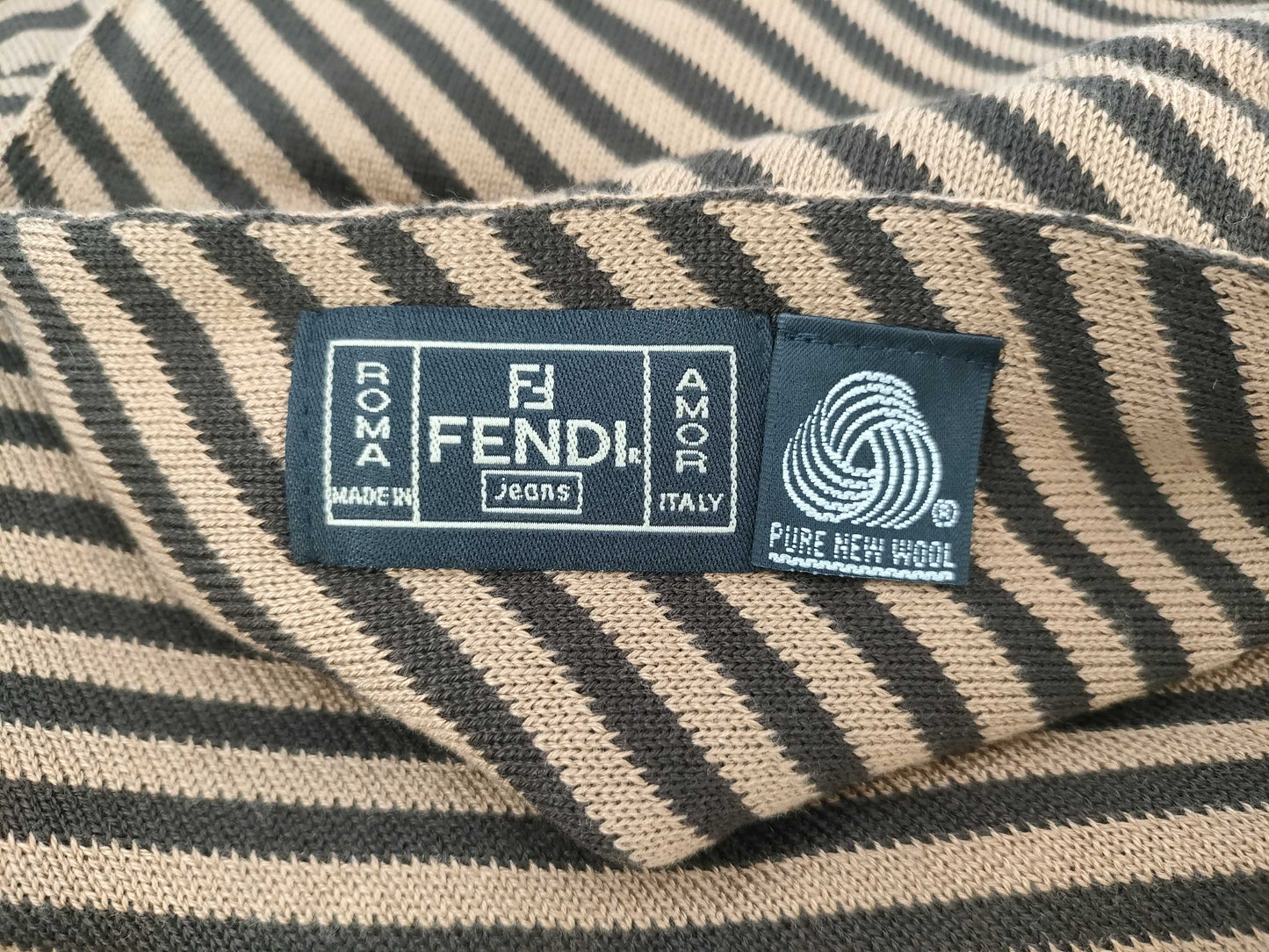 FENDI Zucca wool scarf