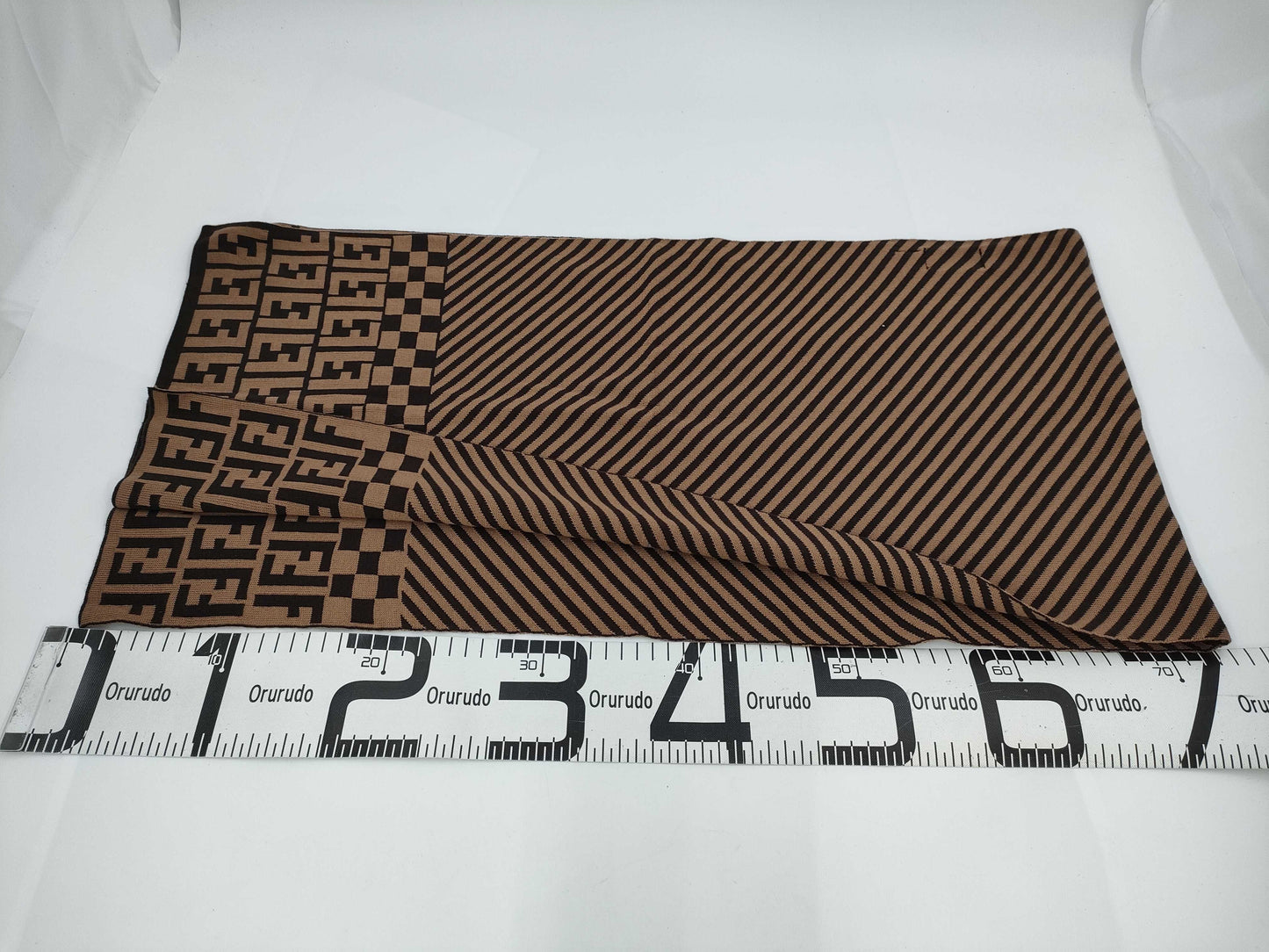 FENDI Zucca wool scarf