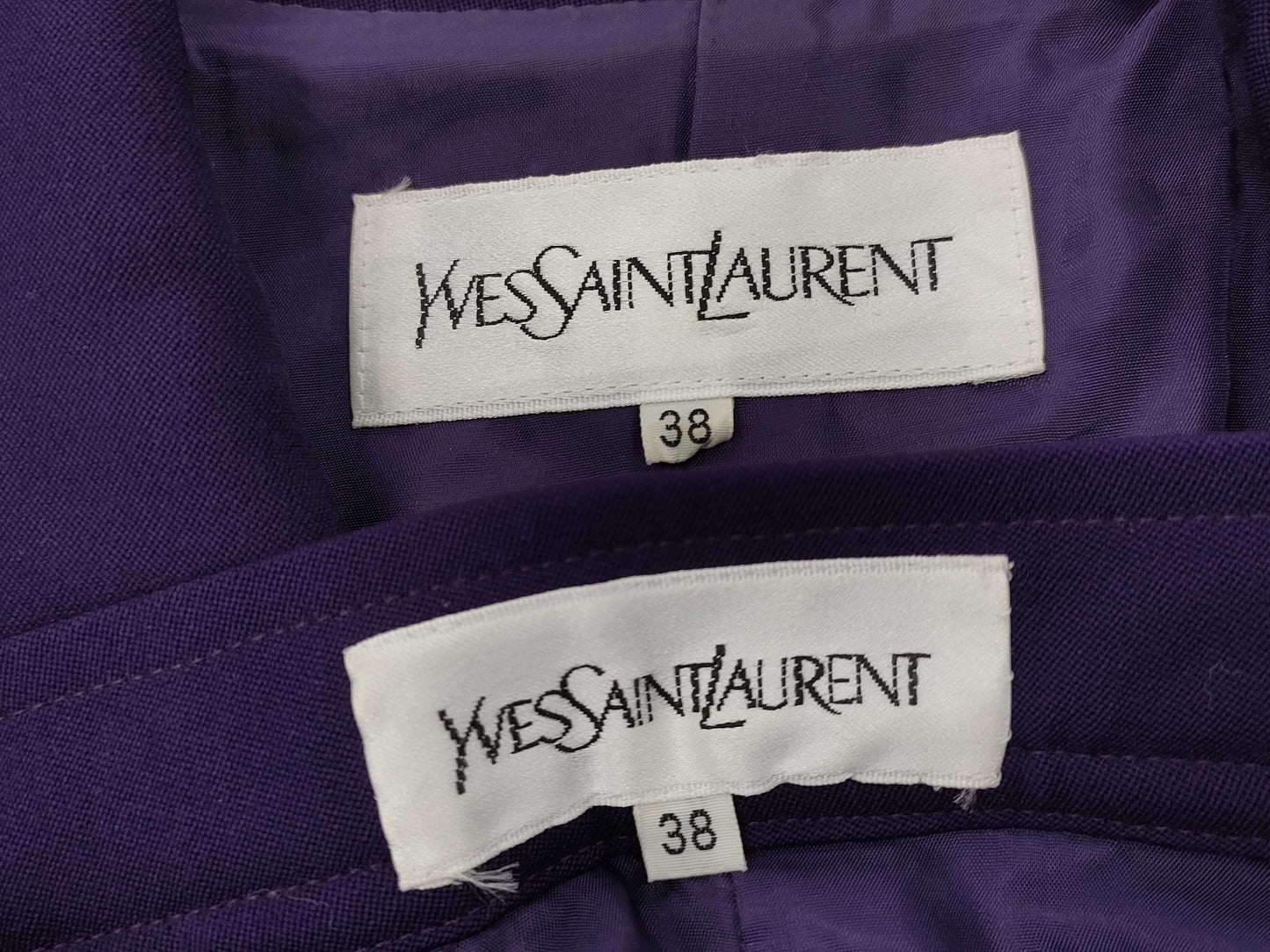 Yves Saint Laurent YSL Set Purple Jacket