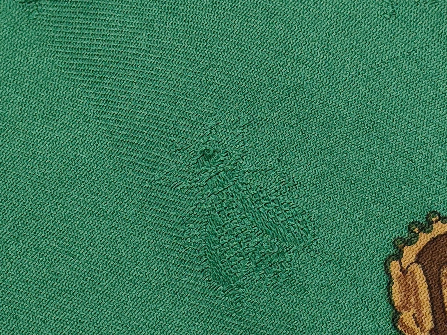 HERMES Carre Carre 90 Green Scarf